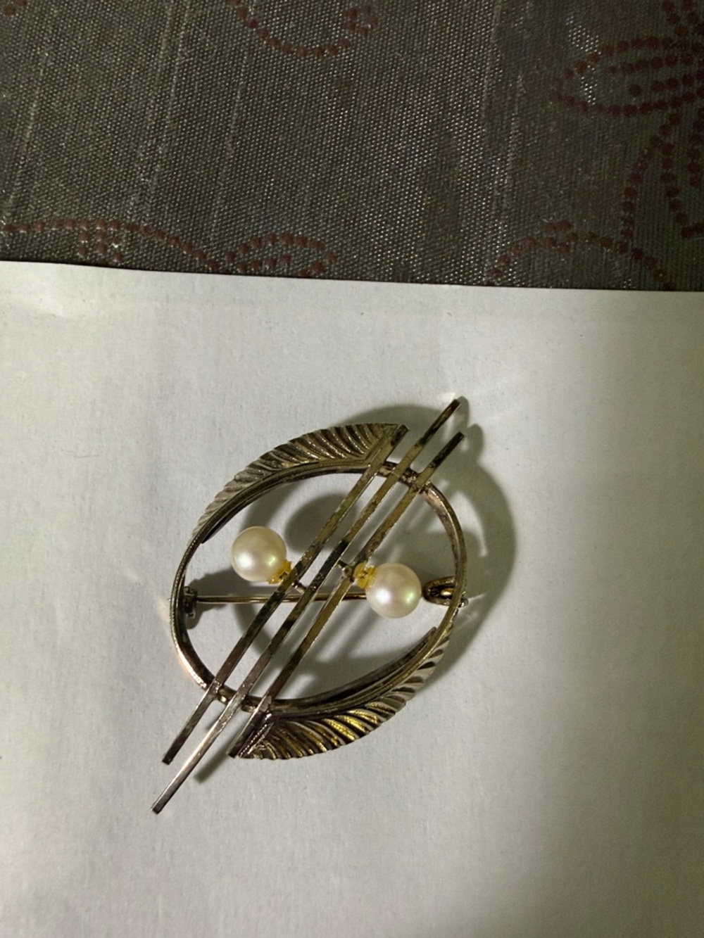 Classic Vintage Sterling & Pearl Brooch – Women’s Jewelry